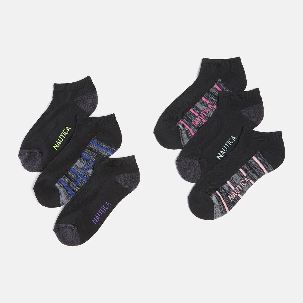 LOGO FOOTBED SOCKS, 6-PACK,Multi,large