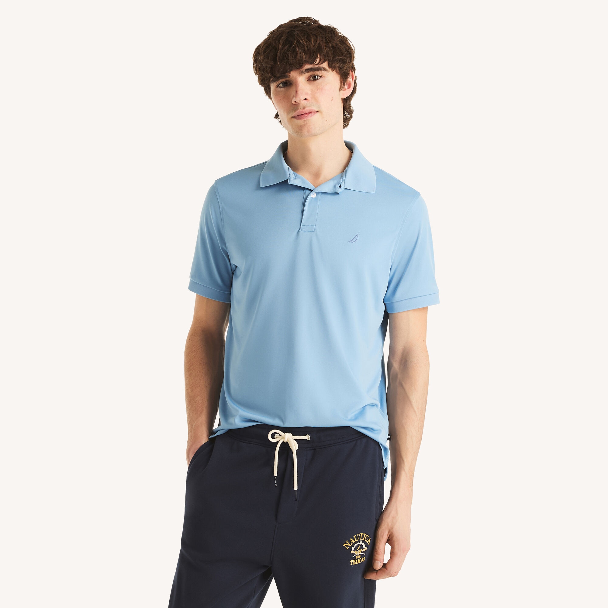 Navtech Classic Fit Performance Polo,Blue Dive,large