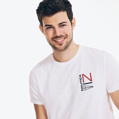 LOGO GRAPHIC T-SHIRT,Bright White,large