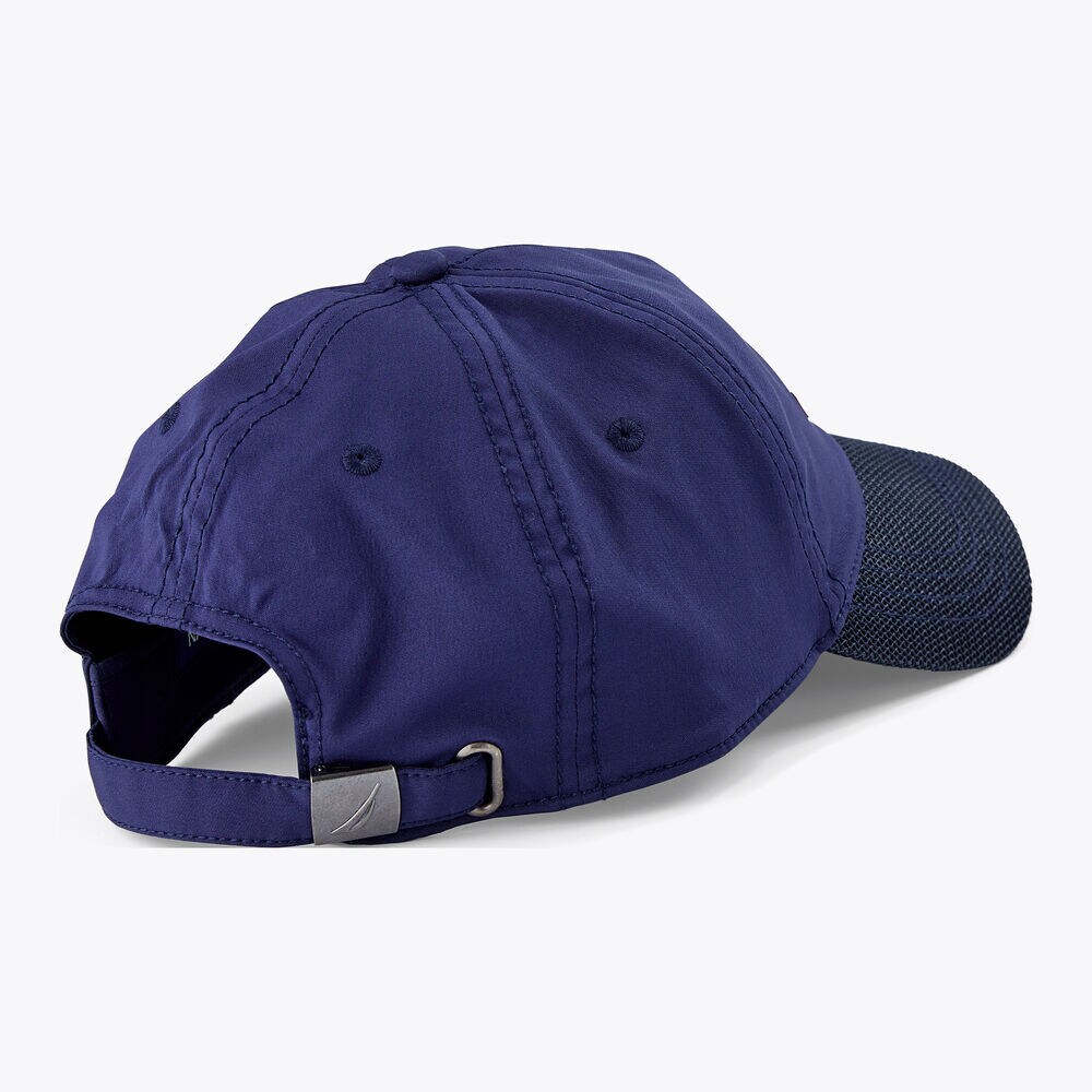 BRAND ICON EMBROIDERED CAP,Navy,large