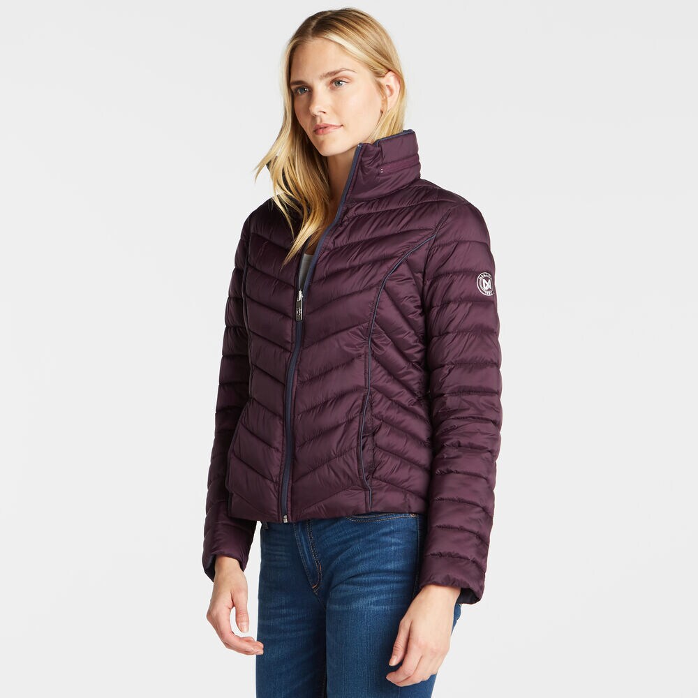 REVERSIBLE PACKABLE HOODED COAT,Raisin,large