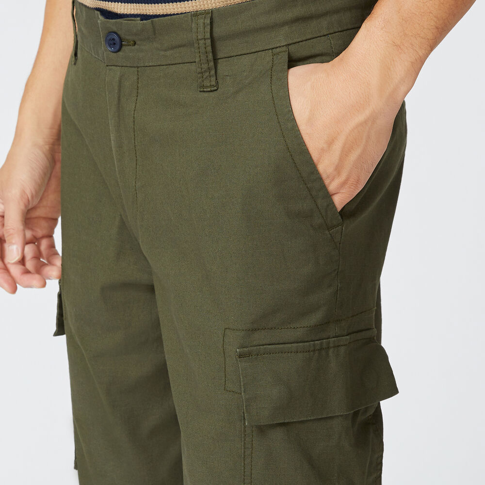 CLASSIC FIT RIPSTOP CARGO PANT,Olive,large