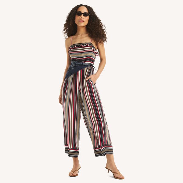 Striped Ruffle Jumpsuit