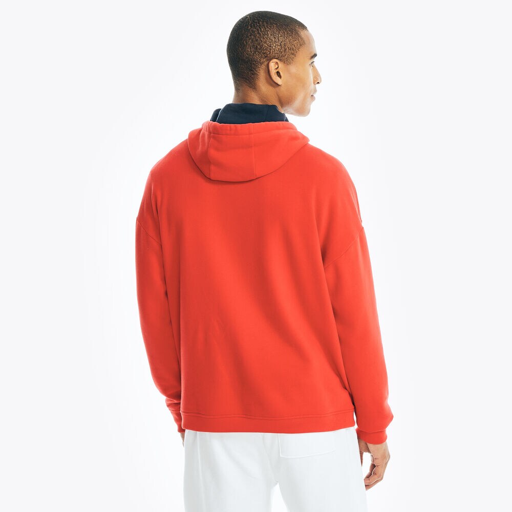 COMPETITION LOGO PULLOVER HOODIE,Tomales Red,large