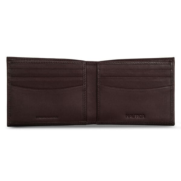 Logo Leather Bifold Wallet