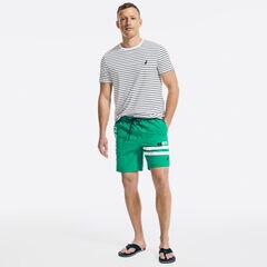 8" LOGO STRIPE QUICK-DRY SWIM,Dark Dill,large