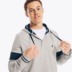 SUSTAINABLY CRAFTED RUGBY PULLOVER HOODIE,Grey Heather,large