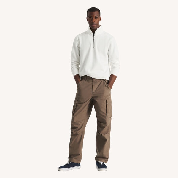 Classic Fit Piqu&eacute; Fleece Quarter-Zip Sweatshirt