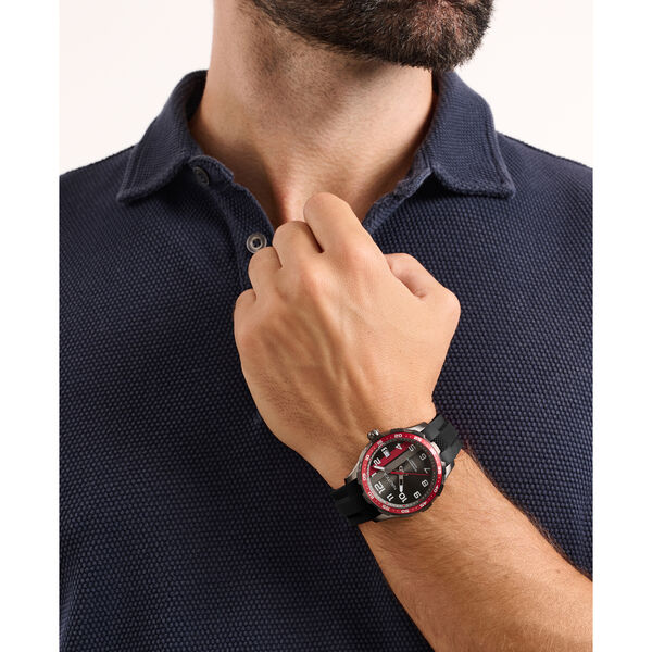 NST Small 3-Hand Watch And Silicone Strap Set