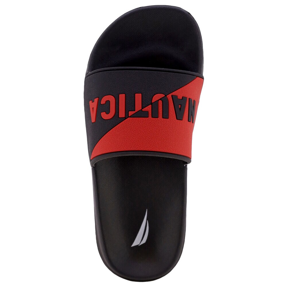 Logo Slide Sandal,Black,large