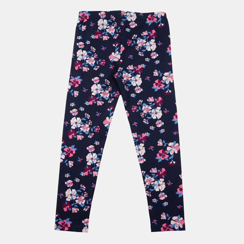 TODDLER GIRLS' FLORAL PRINT LEGGING (2T-4T),Navy,large