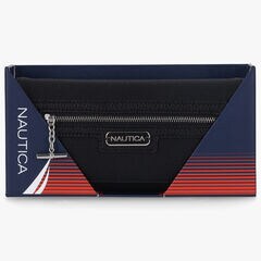PEBBLED LOGO MONEY MANAGER WALLET WITH BOX,True Black,large