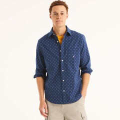Printed Shirt,Estate Blue,large