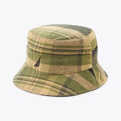 Flannel Bucket Hat,Olive Vine,large