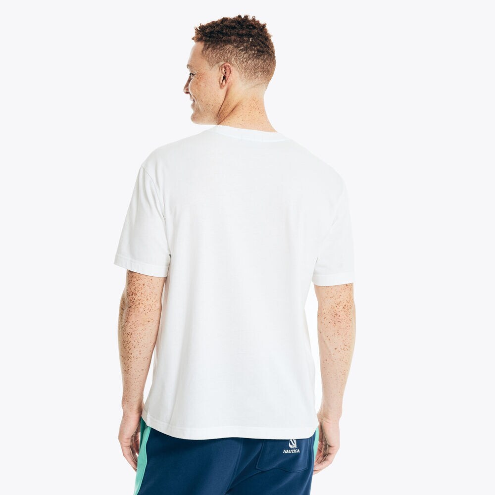 SUSTAINABLY CRAFTED REISSUE T-SHIRT,Bright White,large