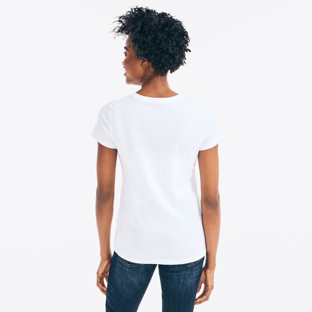 GLITTER-ACCENTED J-ADORE GRAPHIC T-SHIRT,Bright White,large