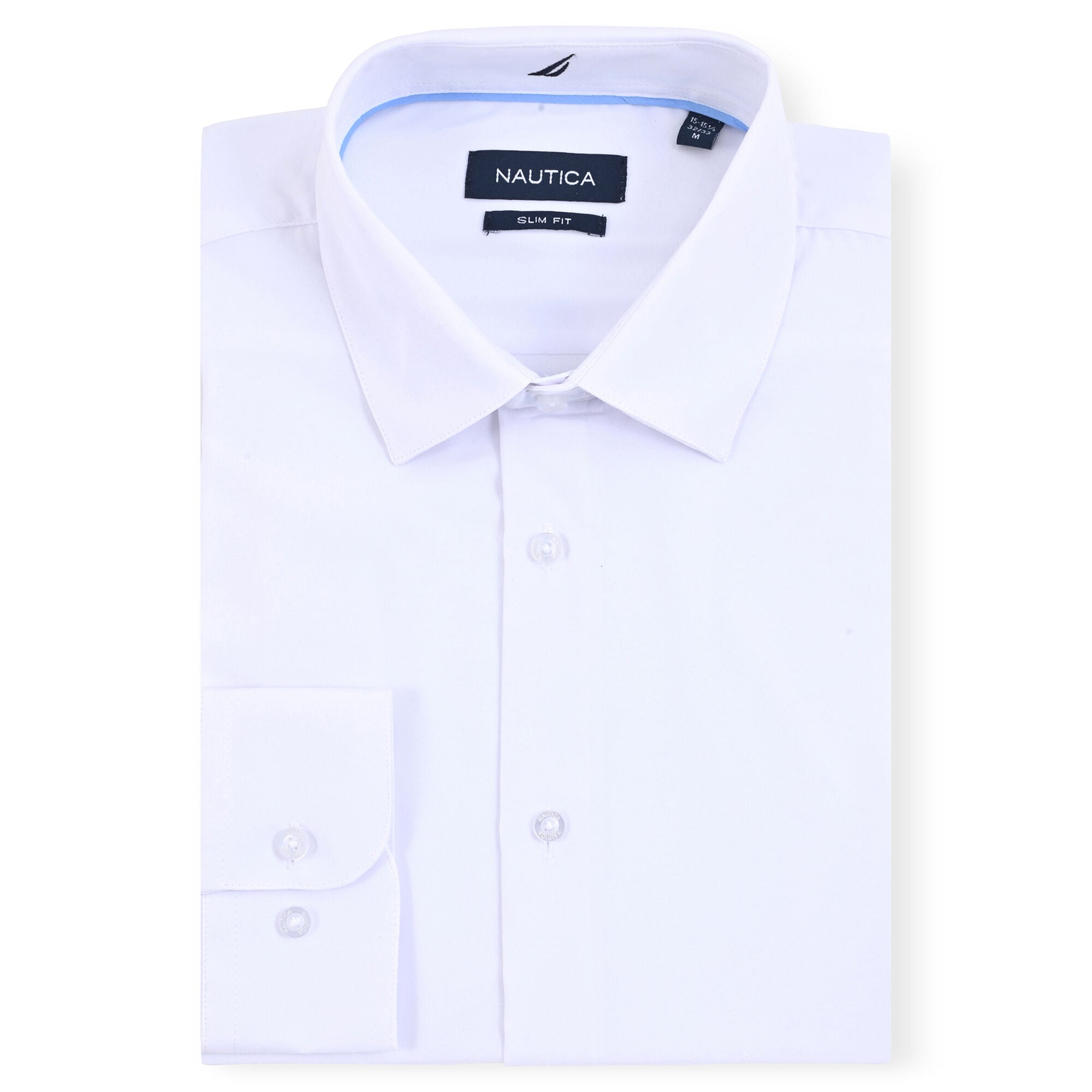 Slim Fit Wrinkle-Resistant Dress Shirt,Antique White Wash,large