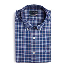 CLASSIC FIT WRINKLE-RESISTANT PLAID SHIRT,Limoges,large