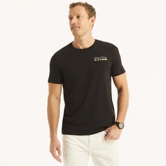 Nautica N83 Graphic T-Shirt,True Black,large