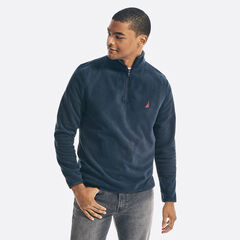 NAUTEX PERFORMANCE QUARTER-ZIP PULLOVER,Navy,large