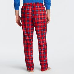 PLAID FLEECE SLEEP PANT,Nautica Red,large