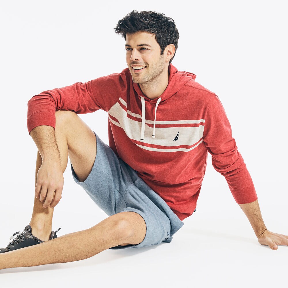 LOGO LONG-SLEEVE HOODIE,Tabasco,large