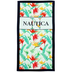 NAUTICAL PARADISE BEACH TOWEL,Ice Blue,large