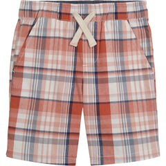 LITTLE BOYS' PLAID PULL-ON SHORT (4-7),Pink Clay,large