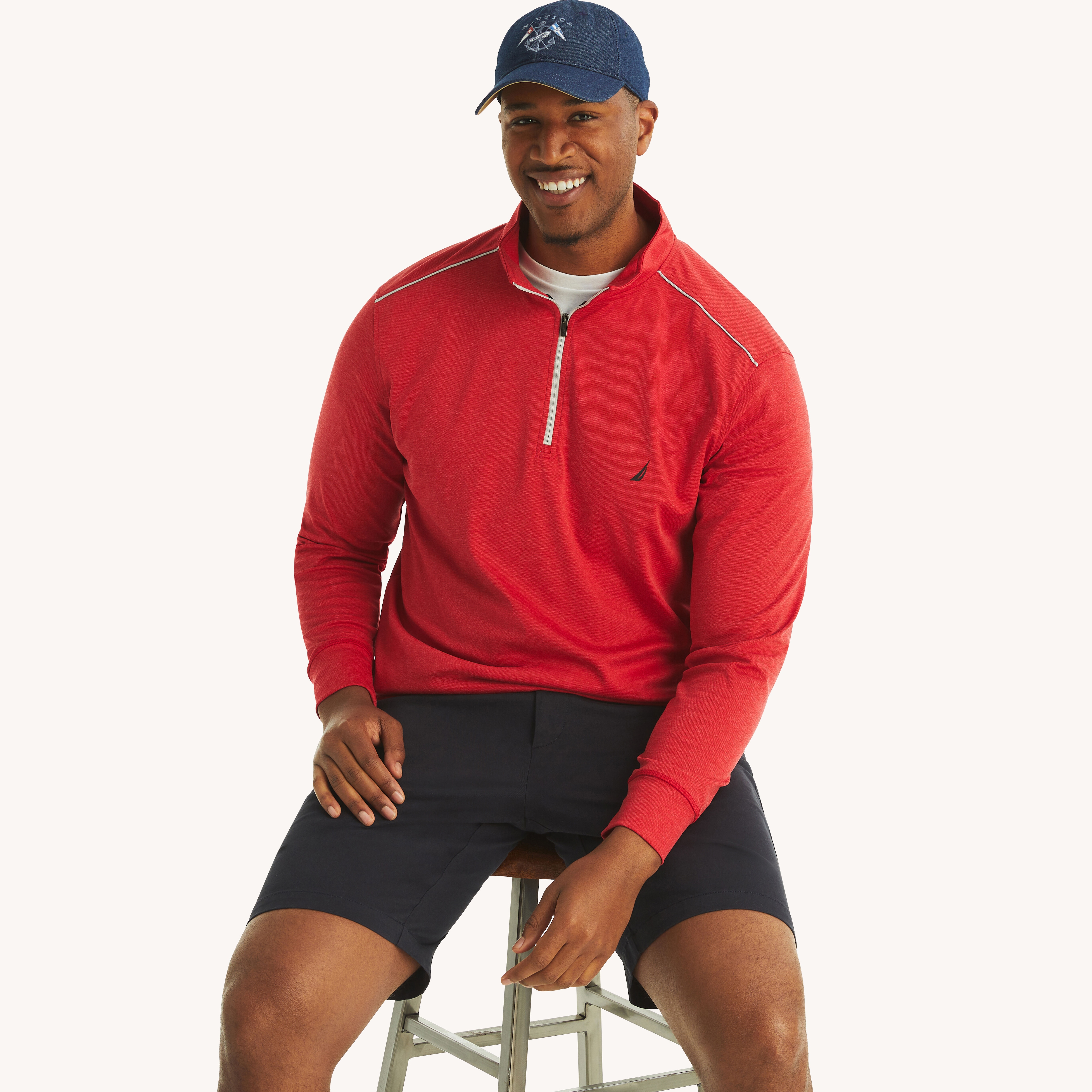 Big & Tall Quarter-Zip Sweatshirt | Nautica