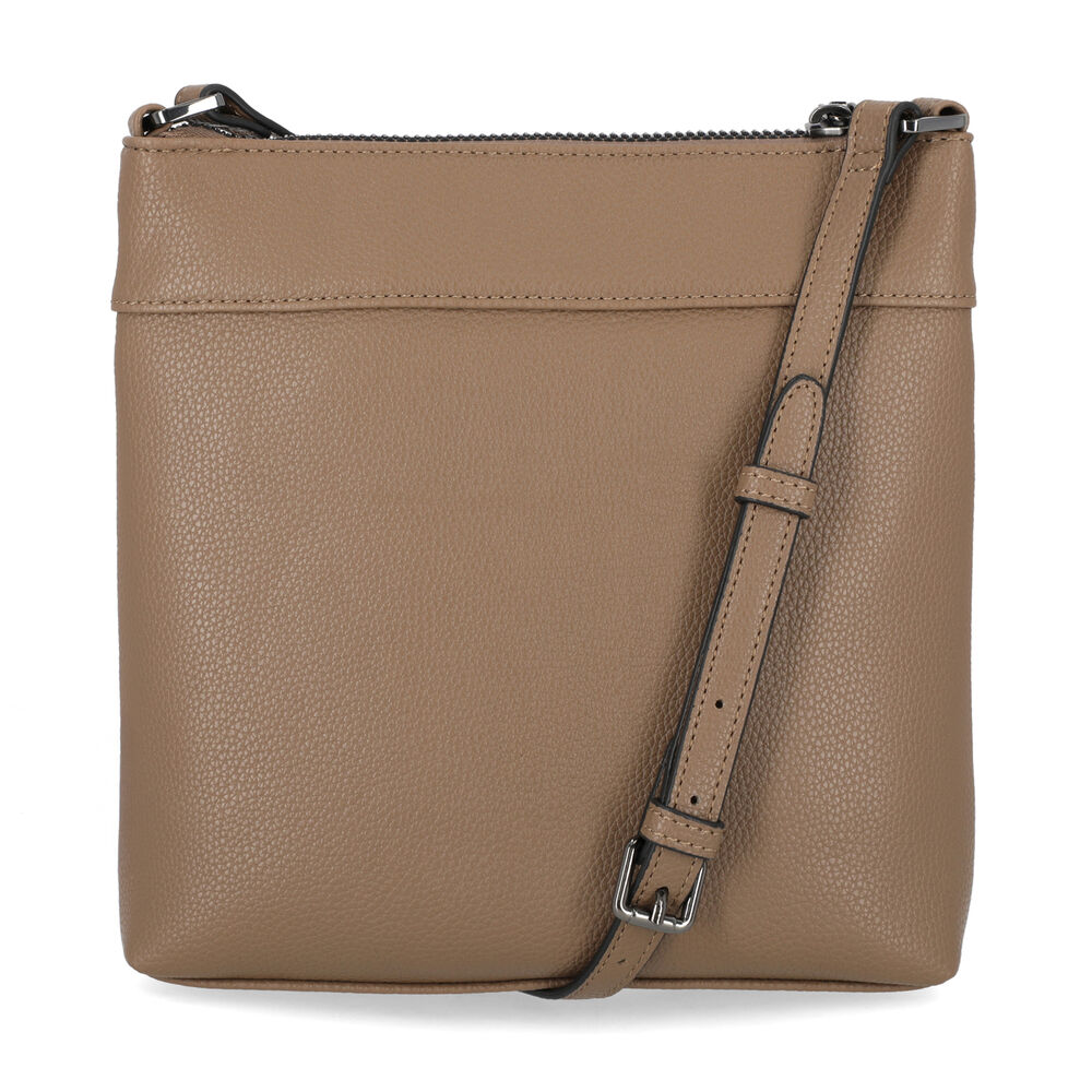 Zip Crossbody Bag,Truffle,large