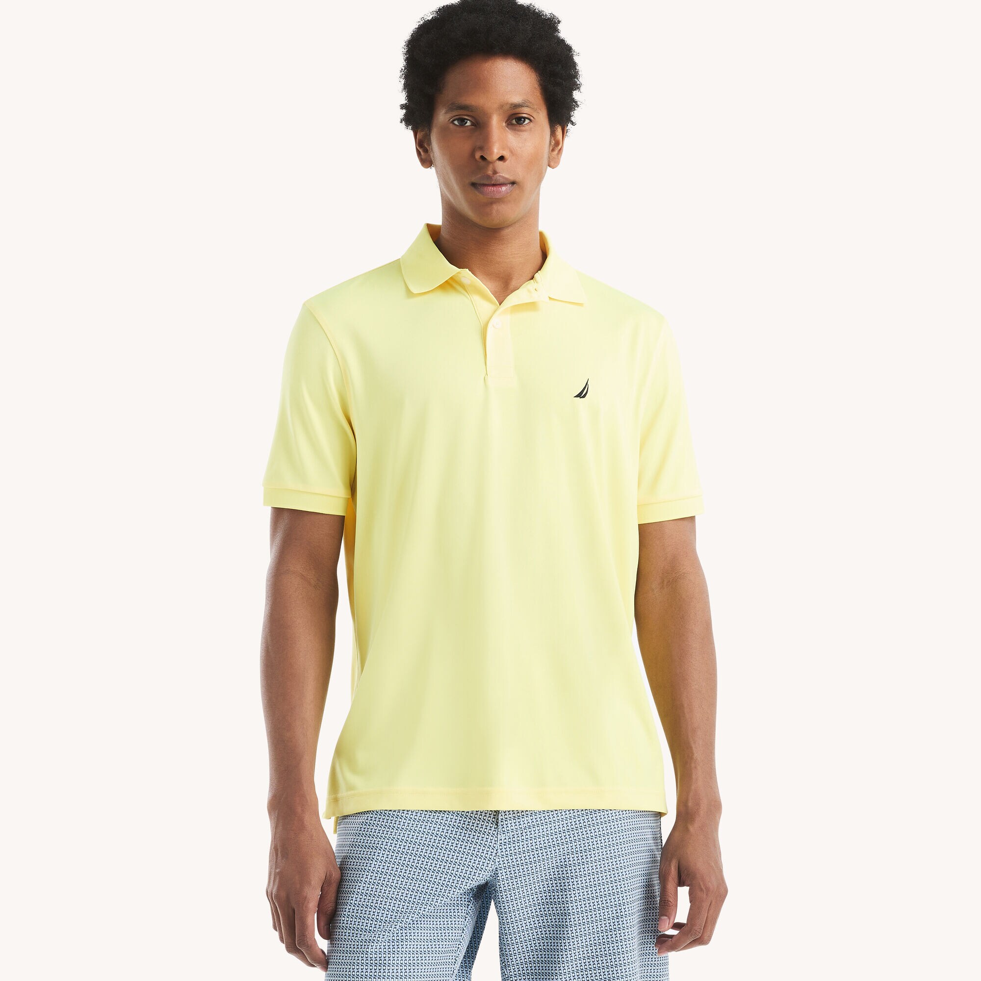 Navtech Classic Fit Performance Polo,Sunshine,large
