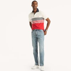 Vintage Straight COOLMAX® EcoMade Stretch Denim,Reef Blue,large