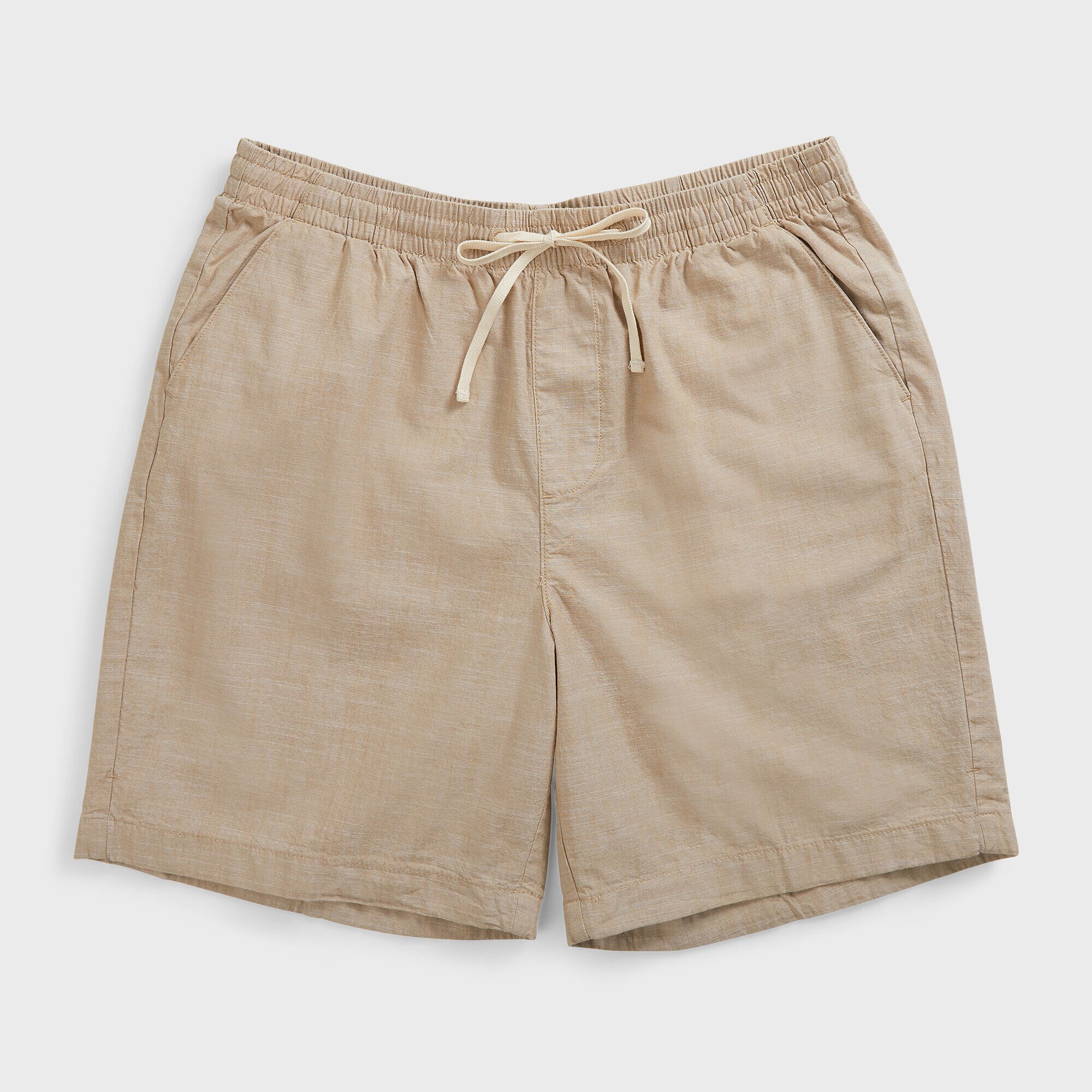 7" BIG & TALL CLASSIC FIT PULL-ON SHORT,Military Tan,large