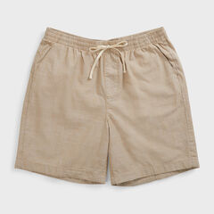7" BIG & TALL CLASSIC FIT PULL-ON SHORT,Military Tan,large