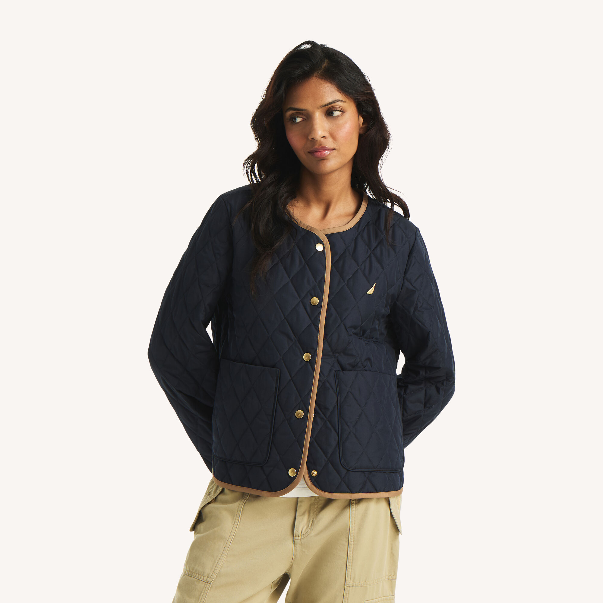 Quilted Jacket,Blue Indigo Heather,large