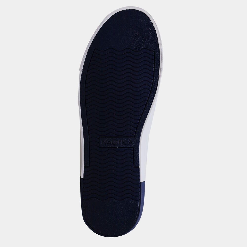 TWO-TONE LOGO SNEAKER,Navy,large