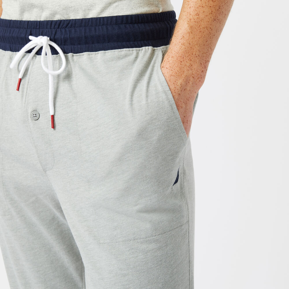 CLASSIC FIT GRAPHIC HERITAGE SLEEP JOGGERS,Grey Heather,large