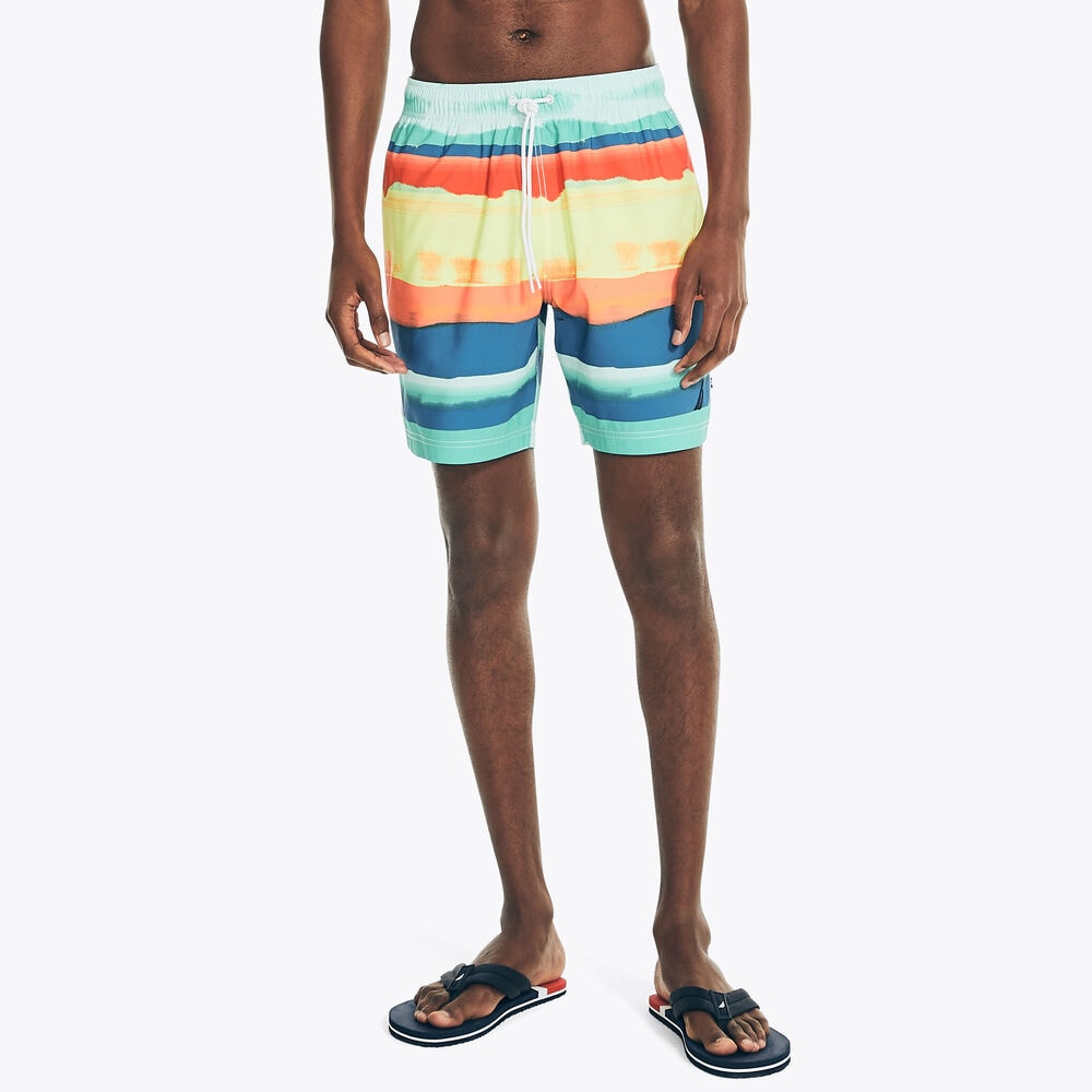 8" CLOUD STRIPED SWIM,Pool Side Aqua,large