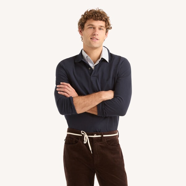 Classic Fit Long-Sleeve Polo