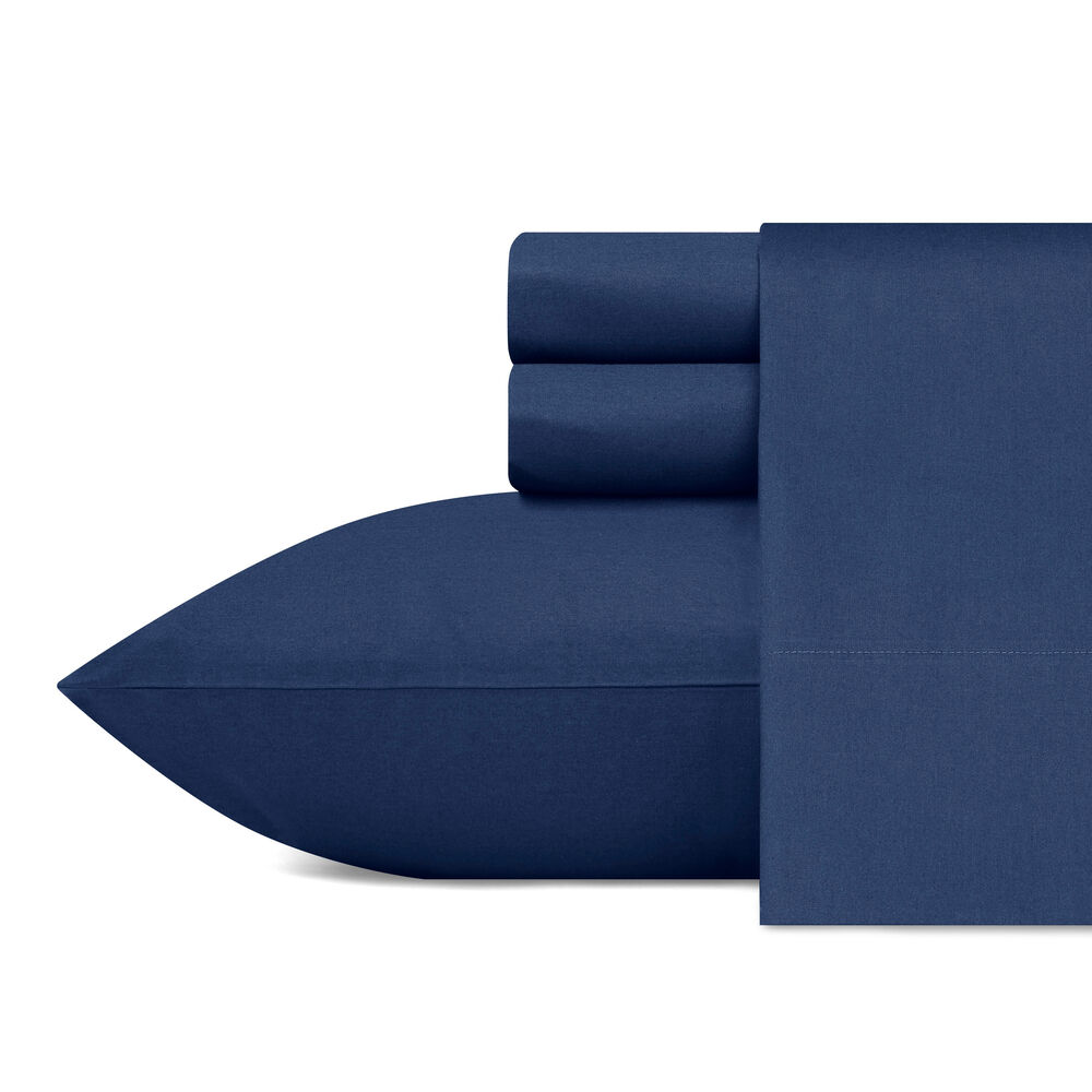 CAPTAINS BLUE KING SHEET SET,Navy,large