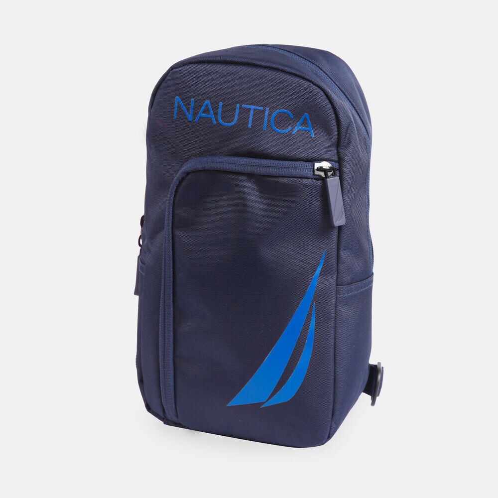 brand icon Sling Bag,Workshirt Blue,large