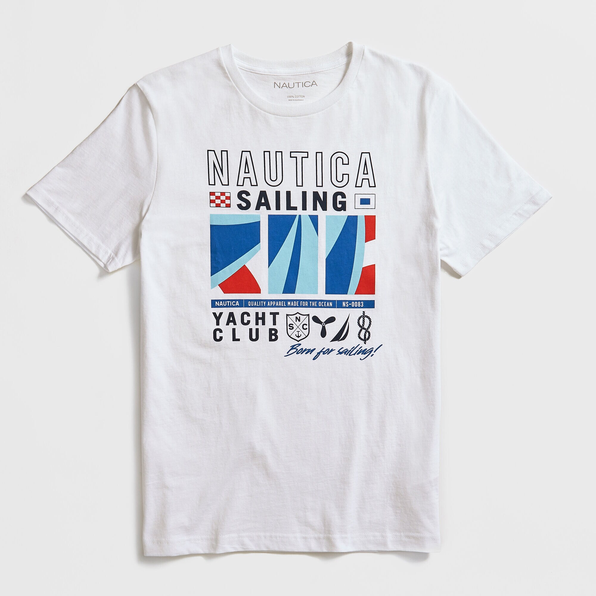 FLAG GRAPHIC T-SHIRT,Bright White,large