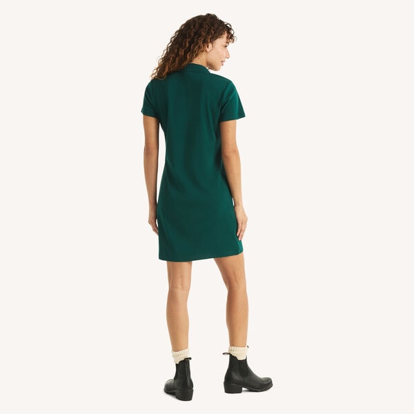 Zip-Up Polo Dress