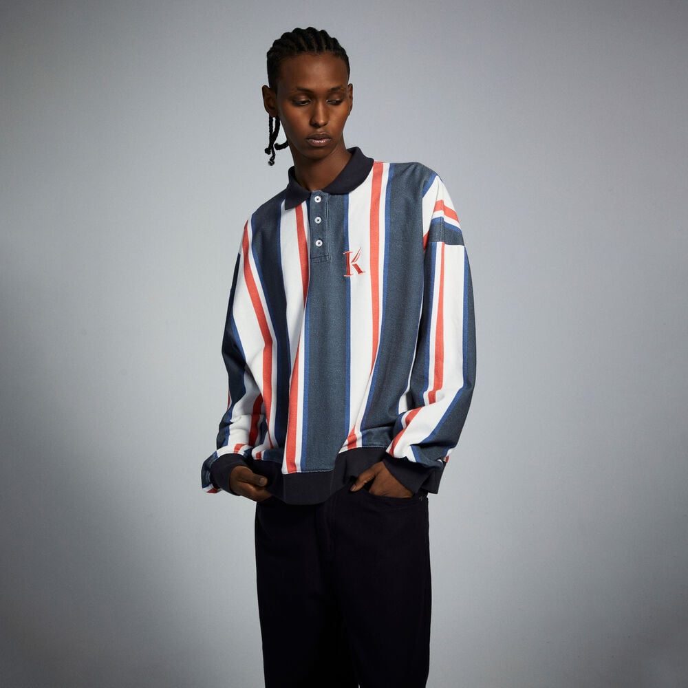 KROST x Nautica Crew Rugby Shirt,Navy,large