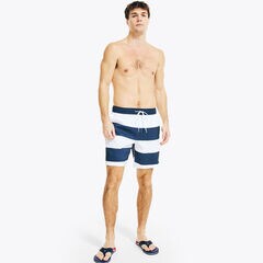 8" STRIPED SWIM,Bright White,large