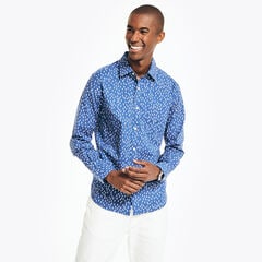 PRINTED SHIRT,Pure Adriatic Sea Wash,large