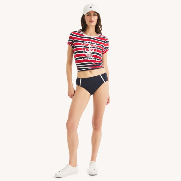 Sailing 1983 Striped Graphic T-Shirt