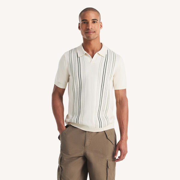Performance Jacquard Polo Sweater