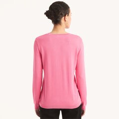 brand icon Crewneck Sweater,Rogue Red,large
