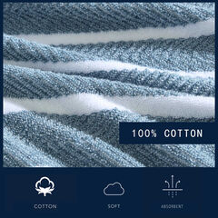 Cruise Along Blue 6-Piece Towel Set,Blue Mirage,large